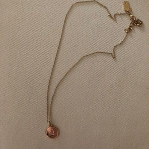 Kate Spade “J” initial necklace